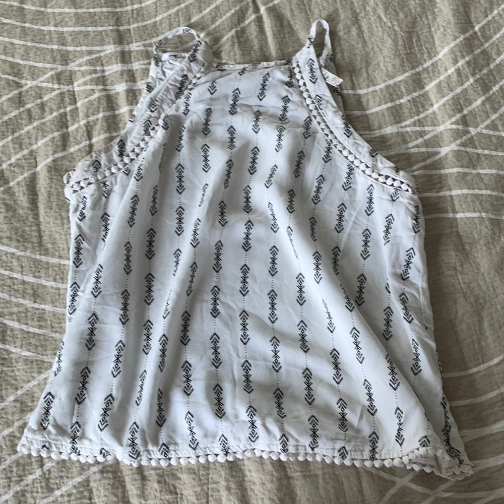 Tribal print halter top